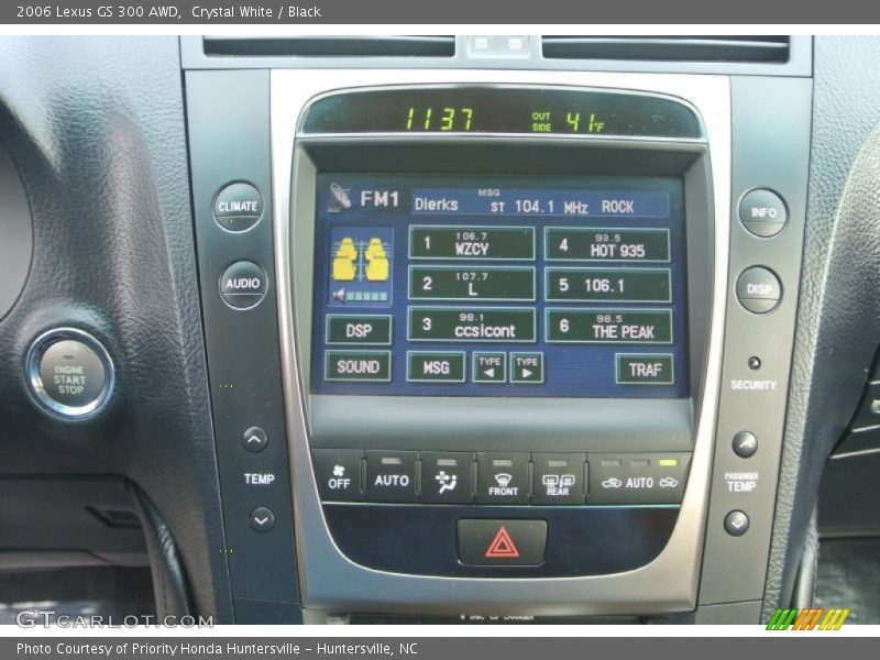 Crystal White / Black 2006 Lexus GS 300 AWD