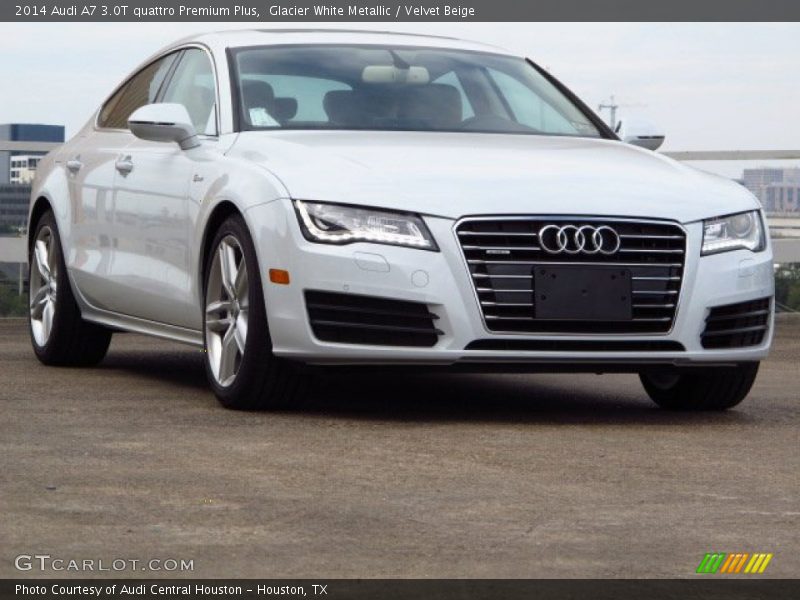Glacier White Metallic / Velvet Beige 2014 Audi A7 3.0T quattro Premium Plus