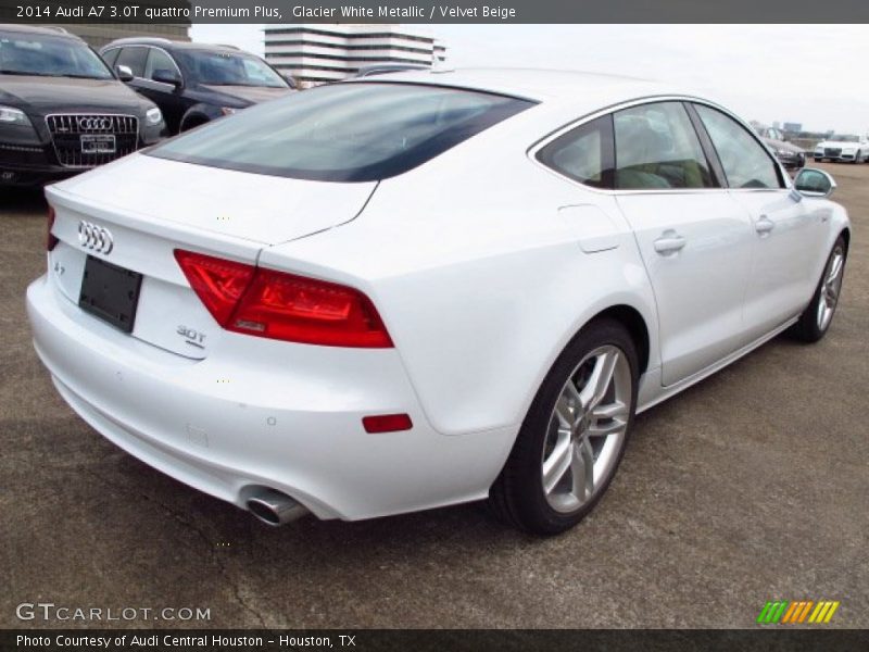 Glacier White Metallic / Velvet Beige 2014 Audi A7 3.0T quattro Premium Plus