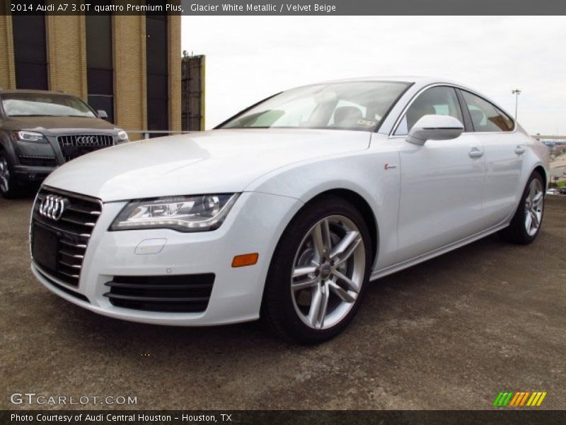 Glacier White Metallic / Velvet Beige 2014 Audi A7 3.0T quattro Premium Plus