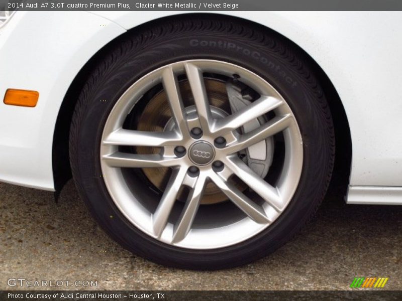 Glacier White Metallic / Velvet Beige 2014 Audi A7 3.0T quattro Premium Plus