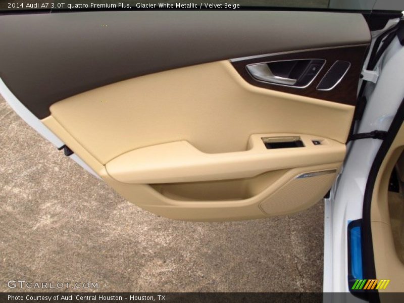Glacier White Metallic / Velvet Beige 2014 Audi A7 3.0T quattro Premium Plus