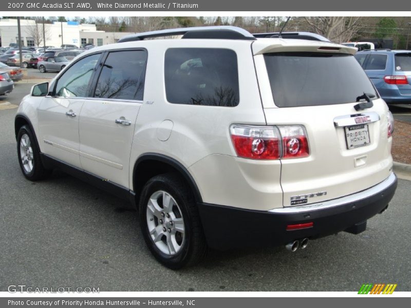White Diamond Metallic / Titanium 2007 GMC Acadia SLT AWD