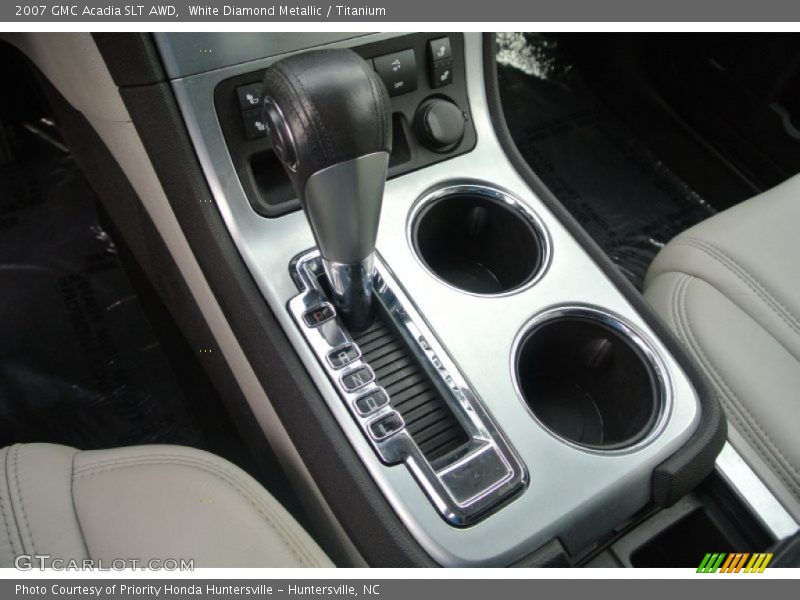 White Diamond Metallic / Titanium 2007 GMC Acadia SLT AWD