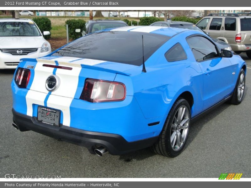 Grabber Blue / Charcoal Black 2012 Ford Mustang GT Coupe