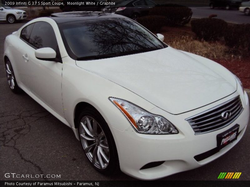 Moonlight White / Graphite 2009 Infiniti G 37 S Sport Coupe
