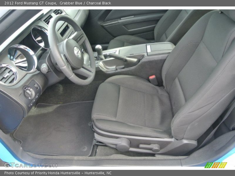 Grabber Blue / Charcoal Black 2012 Ford Mustang GT Coupe