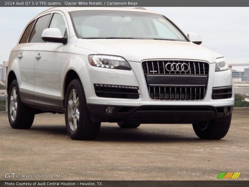 Glacier White Metallic / Cardamom Beige 2014 Audi Q7 3.0 TFSI quattro