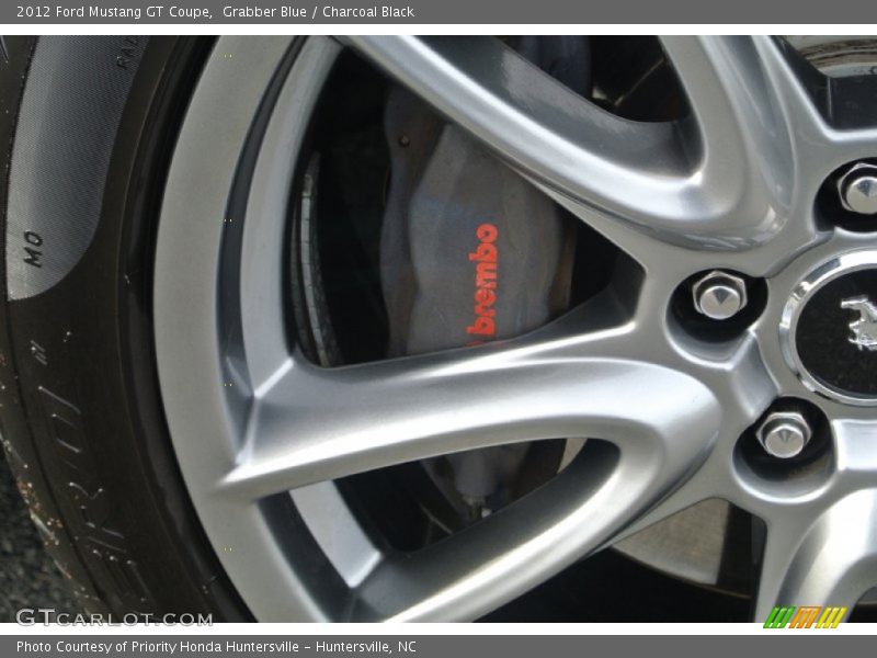 Grabber Blue / Charcoal Black 2012 Ford Mustang GT Coupe