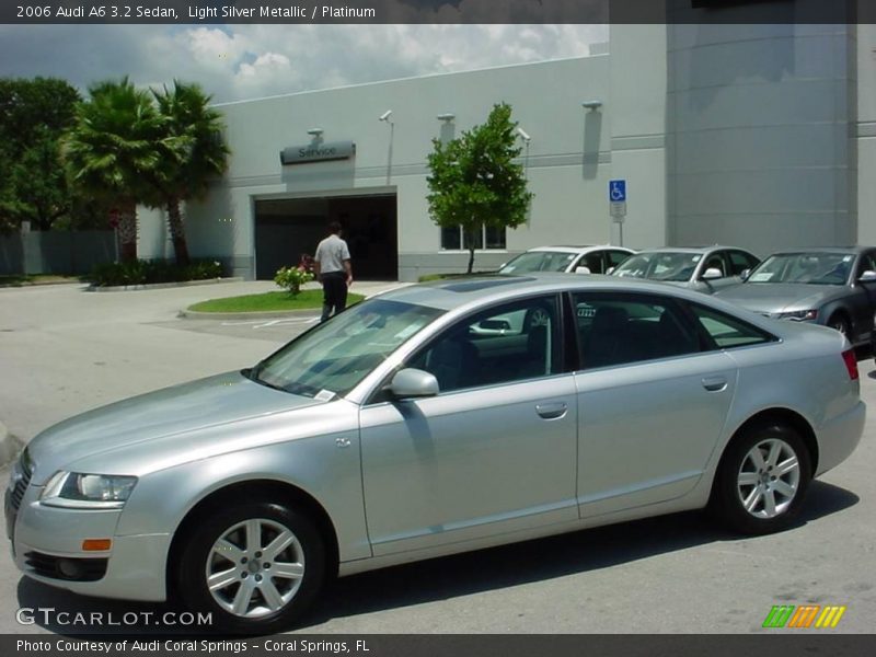 Light Silver Metallic / Platinum 2006 Audi A6 3.2 Sedan