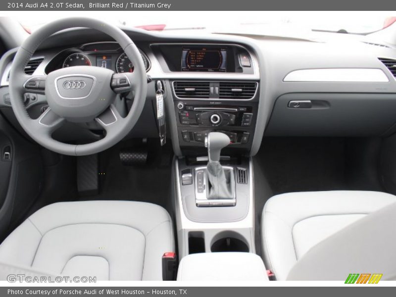 Brilliant Red / Titanium Grey 2014 Audi A4 2.0T Sedan