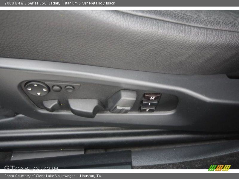 Titanium Silver Metallic / Black 2008 BMW 5 Series 550i Sedan