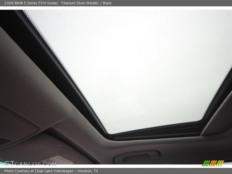 Titanium Silver Metallic / Black 2008 BMW 5 Series 550i Sedan