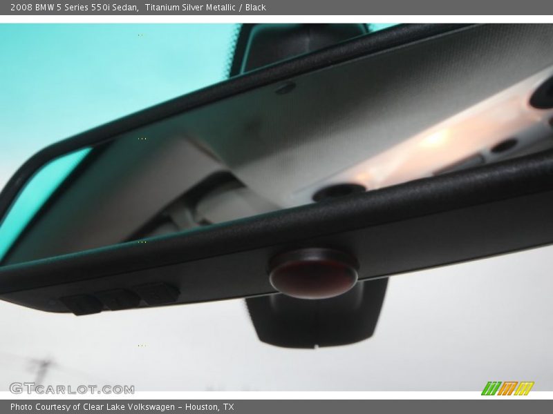 Titanium Silver Metallic / Black 2008 BMW 5 Series 550i Sedan