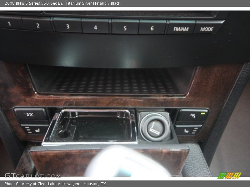 Titanium Silver Metallic / Black 2008 BMW 5 Series 550i Sedan