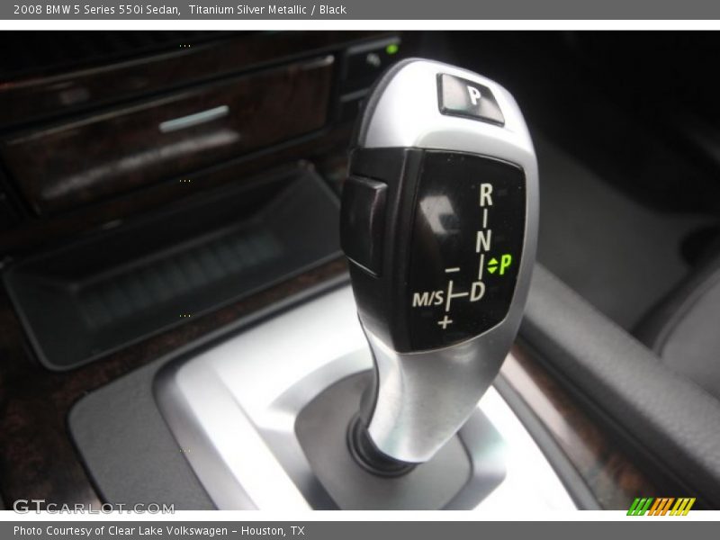 Titanium Silver Metallic / Black 2008 BMW 5 Series 550i Sedan