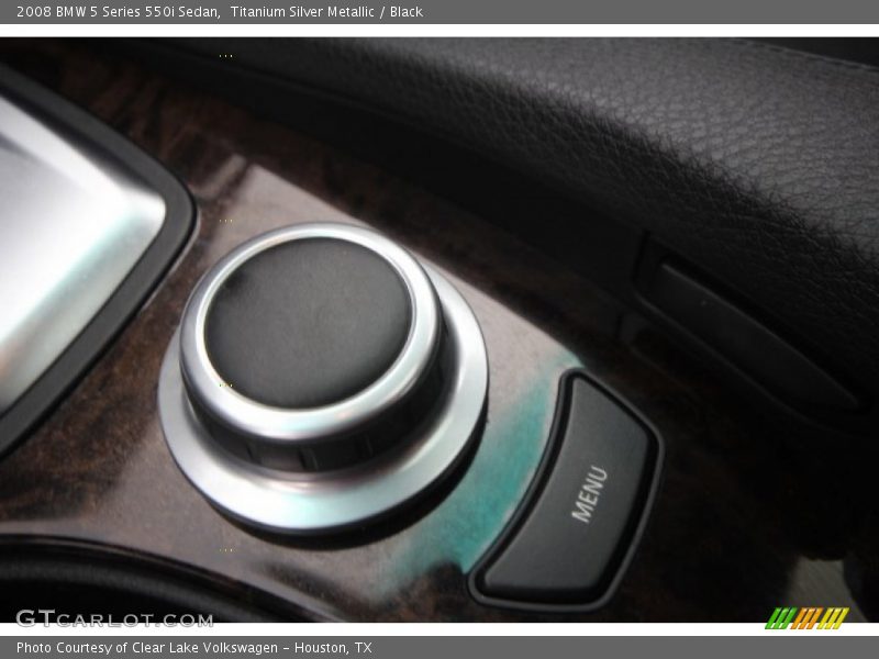 Titanium Silver Metallic / Black 2008 BMW 5 Series 550i Sedan