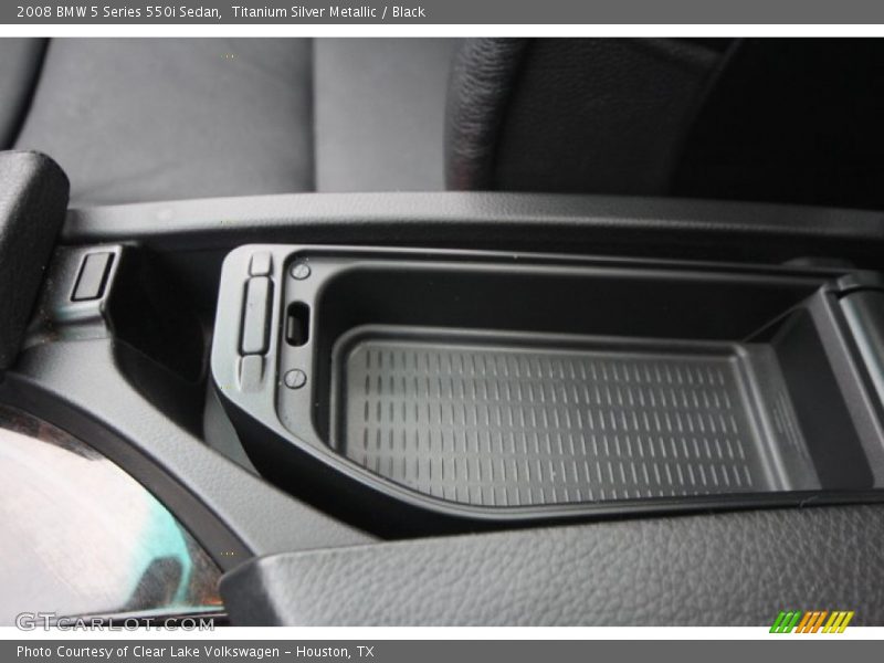 Titanium Silver Metallic / Black 2008 BMW 5 Series 550i Sedan