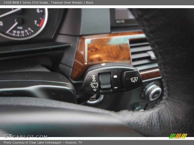 Titanium Silver Metallic / Black 2008 BMW 5 Series 550i Sedan