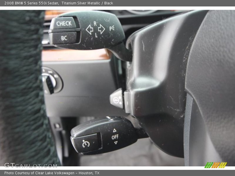 Titanium Silver Metallic / Black 2008 BMW 5 Series 550i Sedan