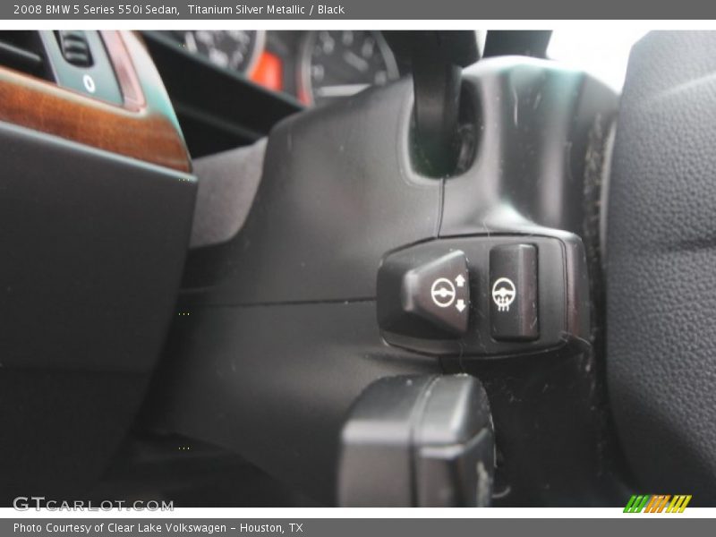 Titanium Silver Metallic / Black 2008 BMW 5 Series 550i Sedan