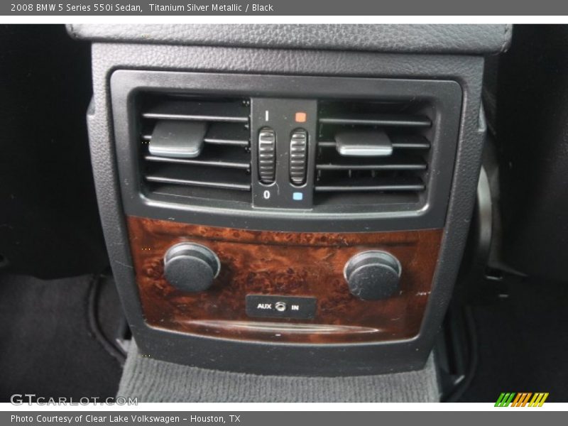 Titanium Silver Metallic / Black 2008 BMW 5 Series 550i Sedan