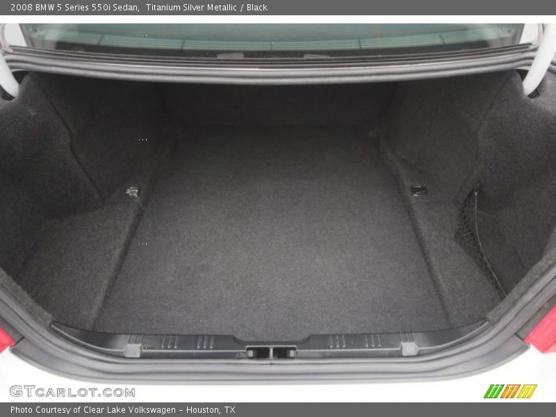 Titanium Silver Metallic / Black 2008 BMW 5 Series 550i Sedan