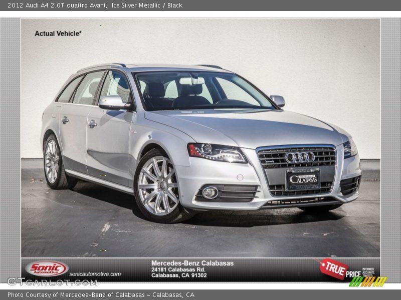 Ice Silver Metallic / Black 2012 Audi A4 2.0T quattro Avant