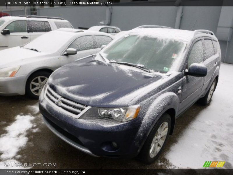 Deep Blue Metallic / Black 2008 Mitsubishi Outlander XLS 4WD