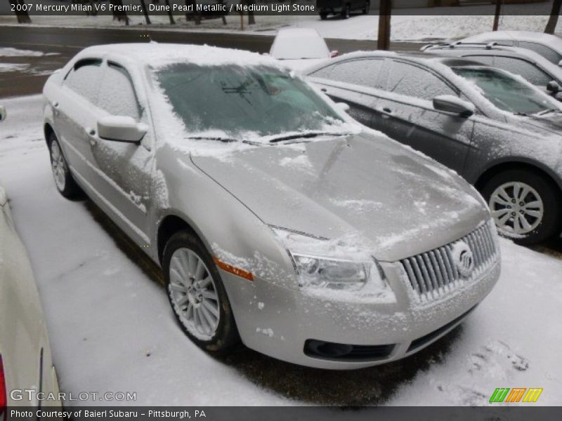 Dune Pearl Metallic / Medium Light Stone 2007 Mercury Milan V6 Premier