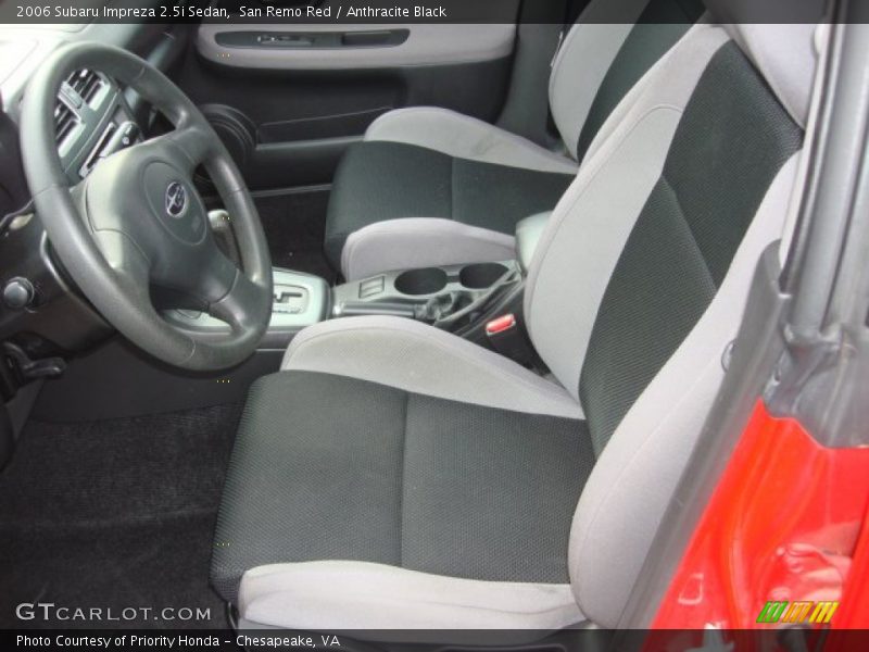 San Remo Red / Anthracite Black 2006 Subaru Impreza 2.5i Sedan