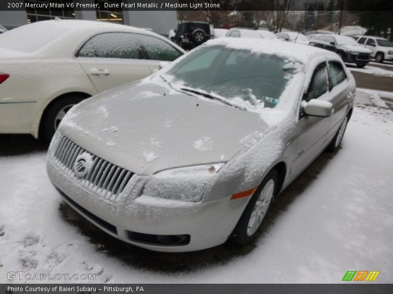 Dune Pearl Metallic / Medium Light Stone 2007 Mercury Milan V6 Premier
