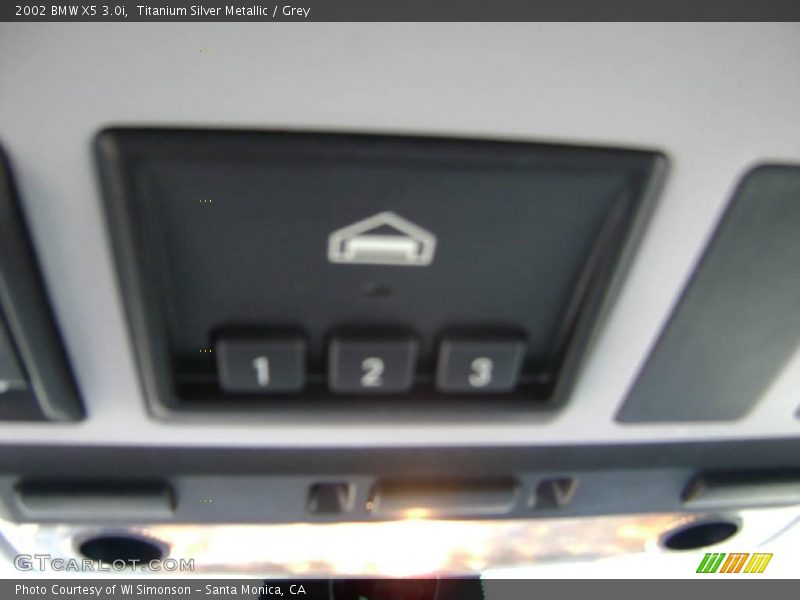 Titanium Silver Metallic / Grey 2002 BMW X5 3.0i