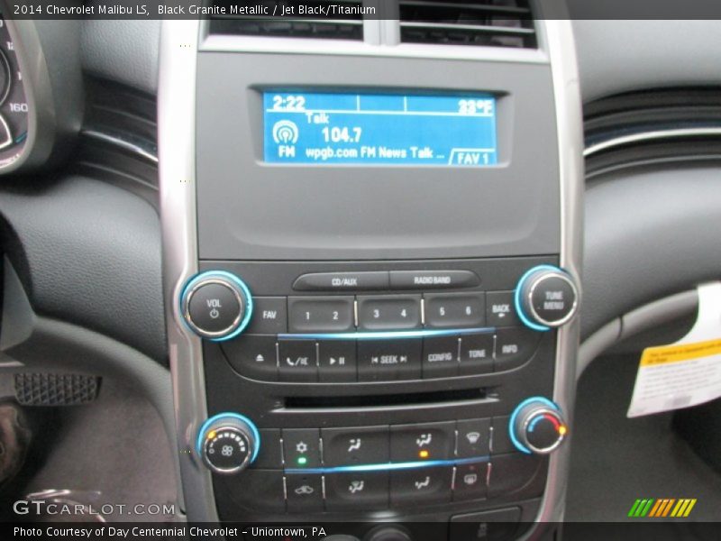 Black Granite Metallic / Jet Black/Titanium 2014 Chevrolet Malibu LS