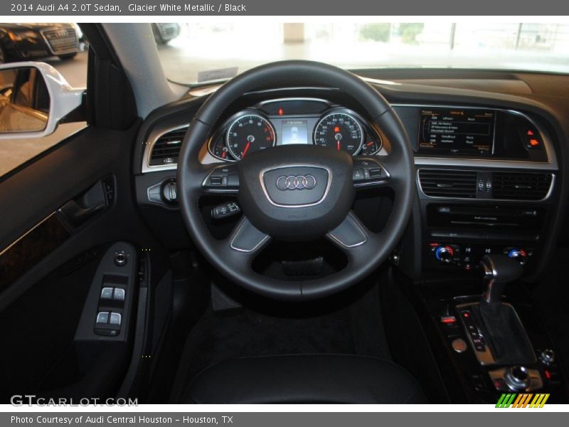 Glacier White Metallic / Black 2014 Audi A4 2.0T Sedan