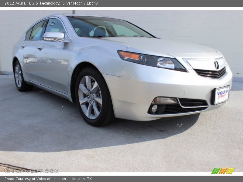 Silver Moon / Ebony 2012 Acura TL 3.5 Technology