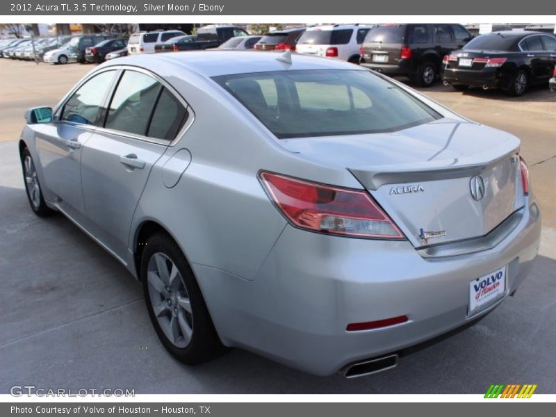 Silver Moon / Ebony 2012 Acura TL 3.5 Technology
