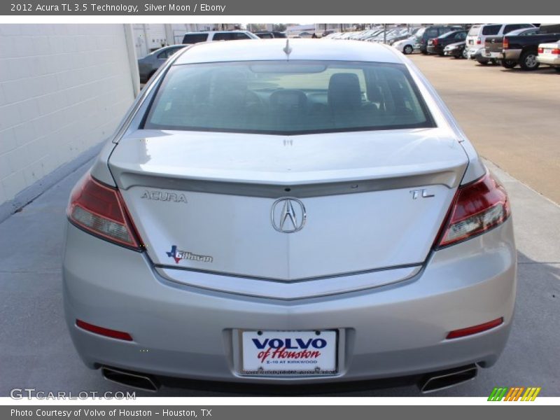 Silver Moon / Ebony 2012 Acura TL 3.5 Technology