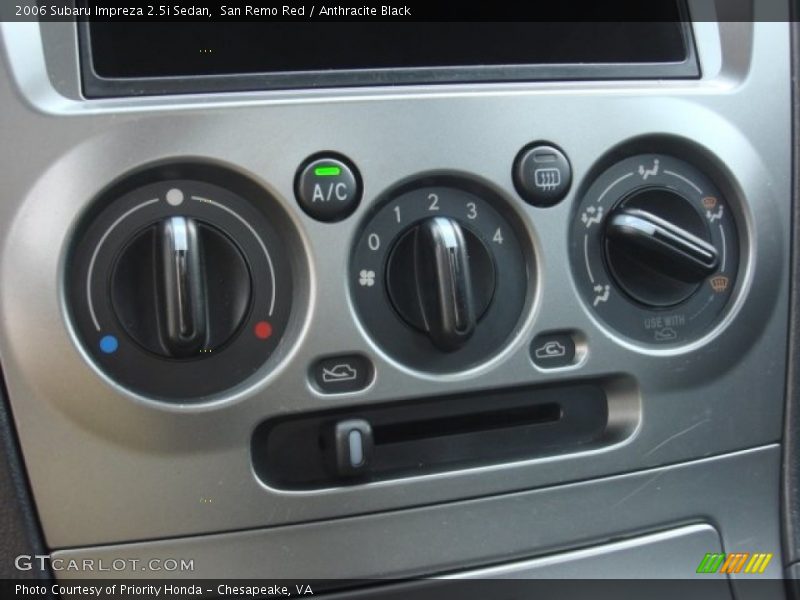 San Remo Red / Anthracite Black 2006 Subaru Impreza 2.5i Sedan
