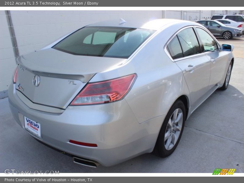 Silver Moon / Ebony 2012 Acura TL 3.5 Technology