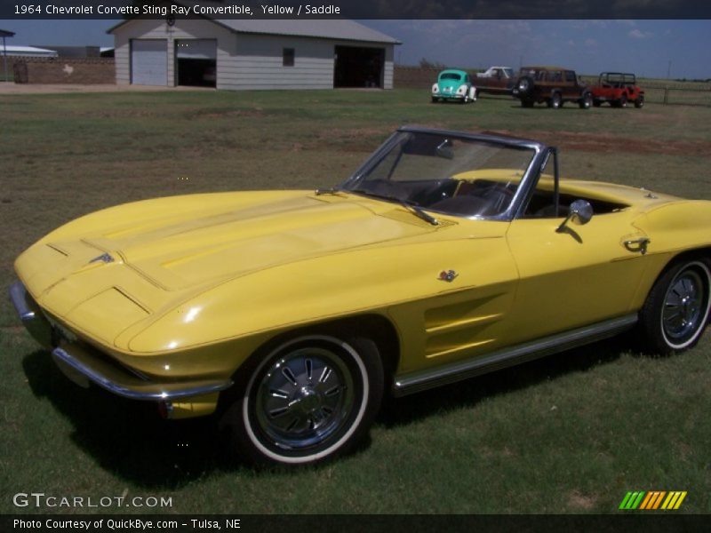 Yellow / Saddle 1964 Chevrolet Corvette Sting Ray Convertible