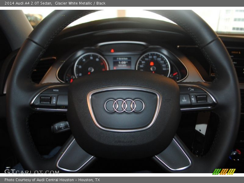 Glacier White Metallic / Black 2014 Audi A4 2.0T Sedan
