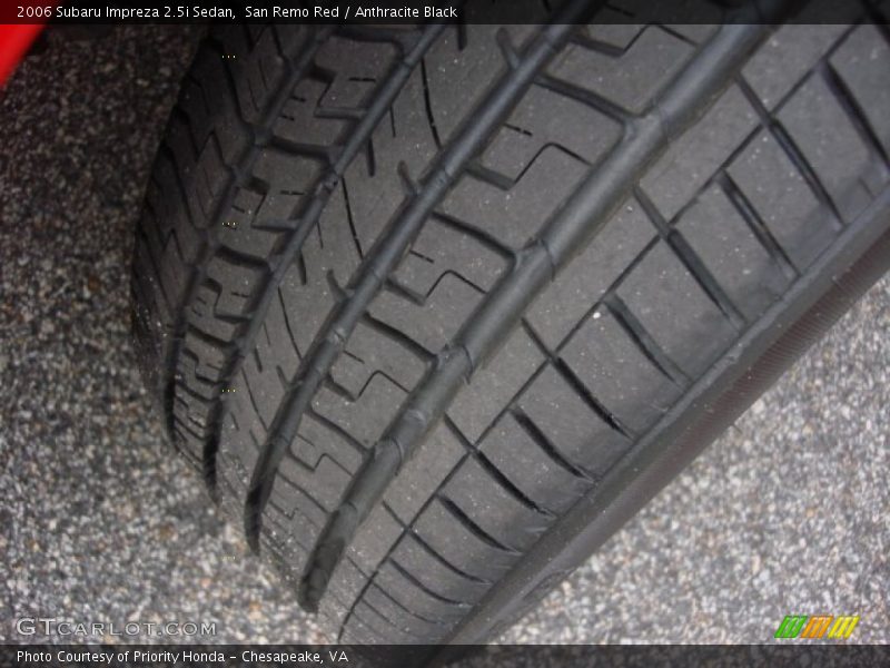 San Remo Red / Anthracite Black 2006 Subaru Impreza 2.5i Sedan