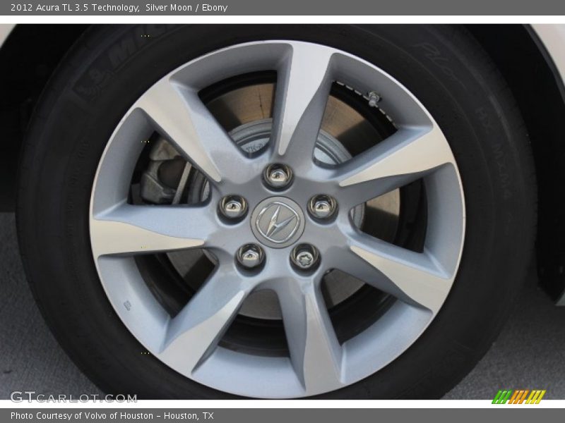 Silver Moon / Ebony 2012 Acura TL 3.5 Technology
