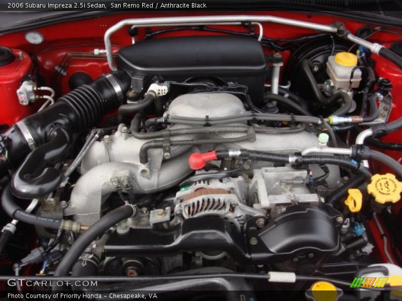 San Remo Red / Anthracite Black 2006 Subaru Impreza 2.5i Sedan