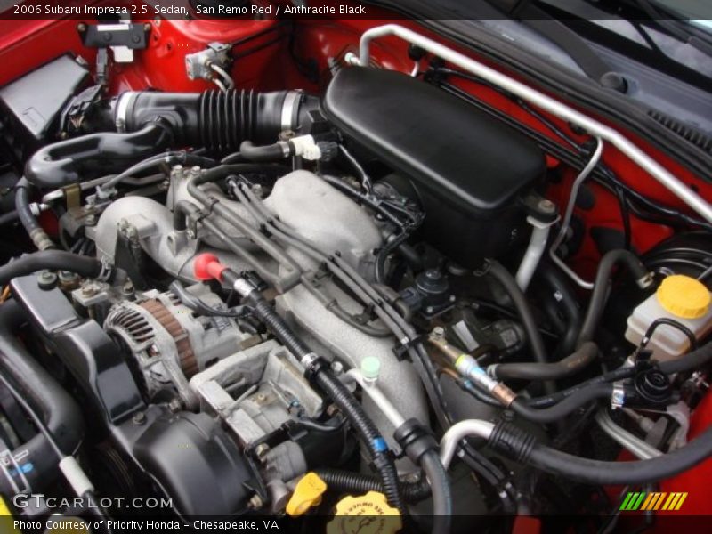 San Remo Red / Anthracite Black 2006 Subaru Impreza 2.5i Sedan