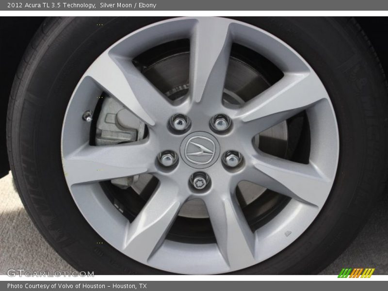 Silver Moon / Ebony 2012 Acura TL 3.5 Technology