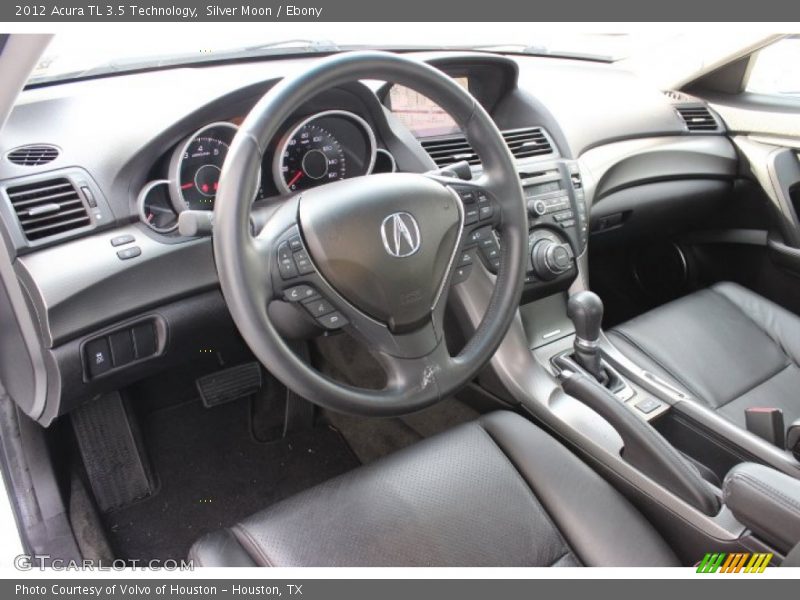 Silver Moon / Ebony 2012 Acura TL 3.5 Technology