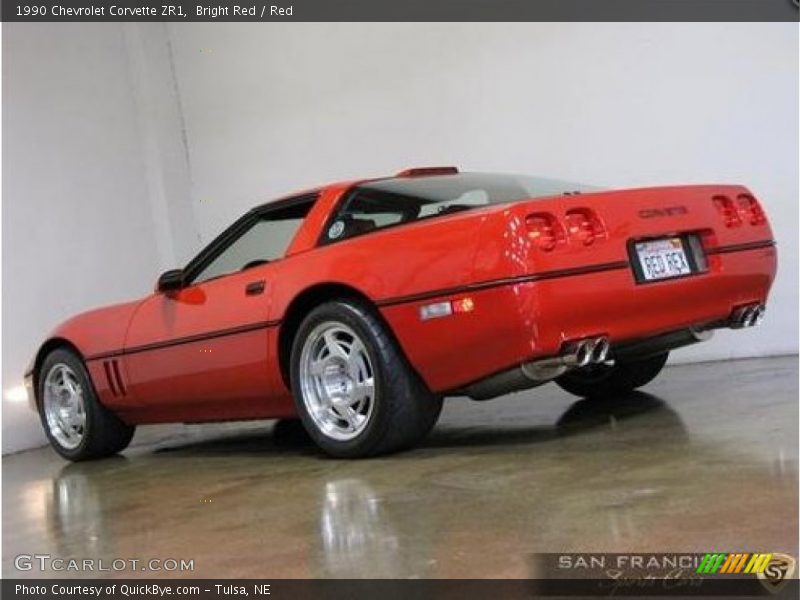 Bright Red / Red 1990 Chevrolet Corvette ZR1