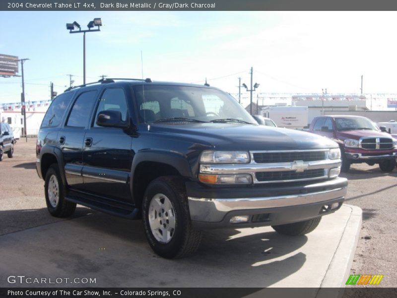Dark Blue Metallic / Gray/Dark Charcoal 2004 Chevrolet Tahoe LT 4x4